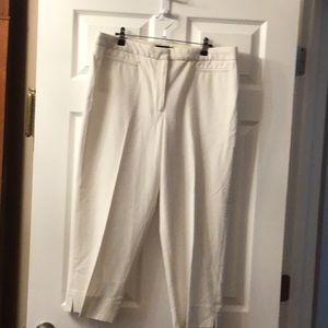 #168-Talbots White Heritage Pants size 14
